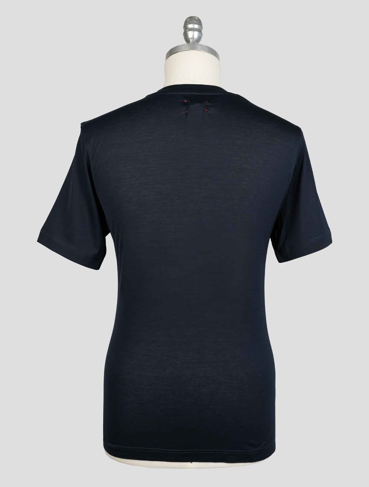 NEW KITON BLUE NAVY COTTON T-SHIRT EU 56 - US 46 - 2XL KMZ38 gallery