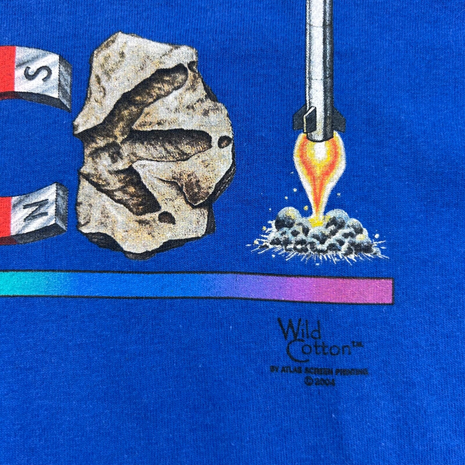 Vintage National Atomic Museum Shirt Size Large Blue Science Magnet gallery