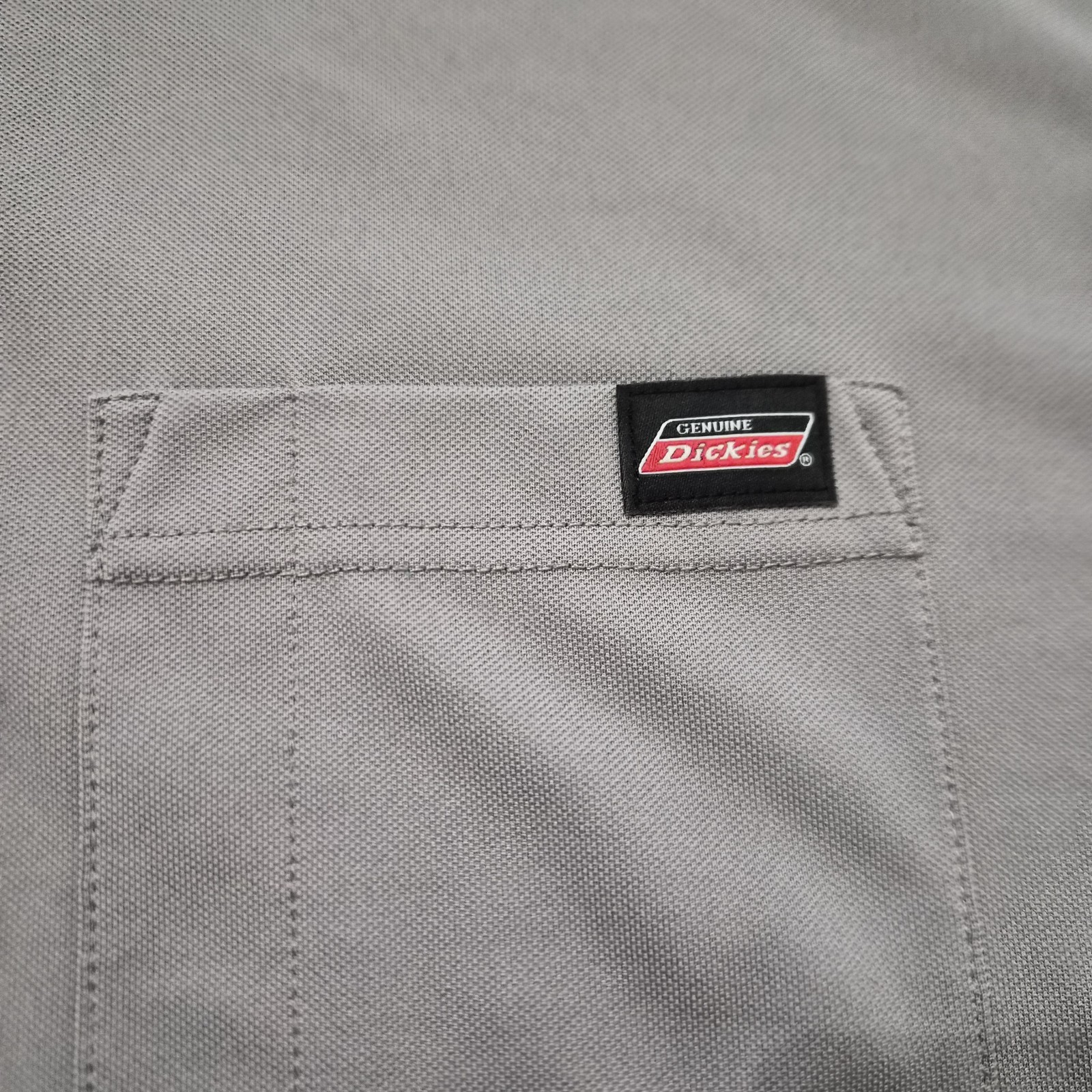 Dickies Genuine Gray Polyester Men's Pocket Crew Neck T-Shirt 2XL gallery