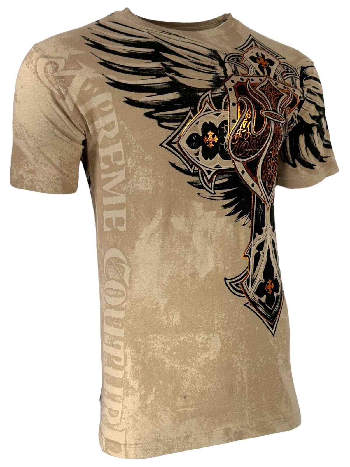 Xtreme Couture by Affliction Men's T-Shirt LOCKDOWN Biker Cross S-3XL gallery