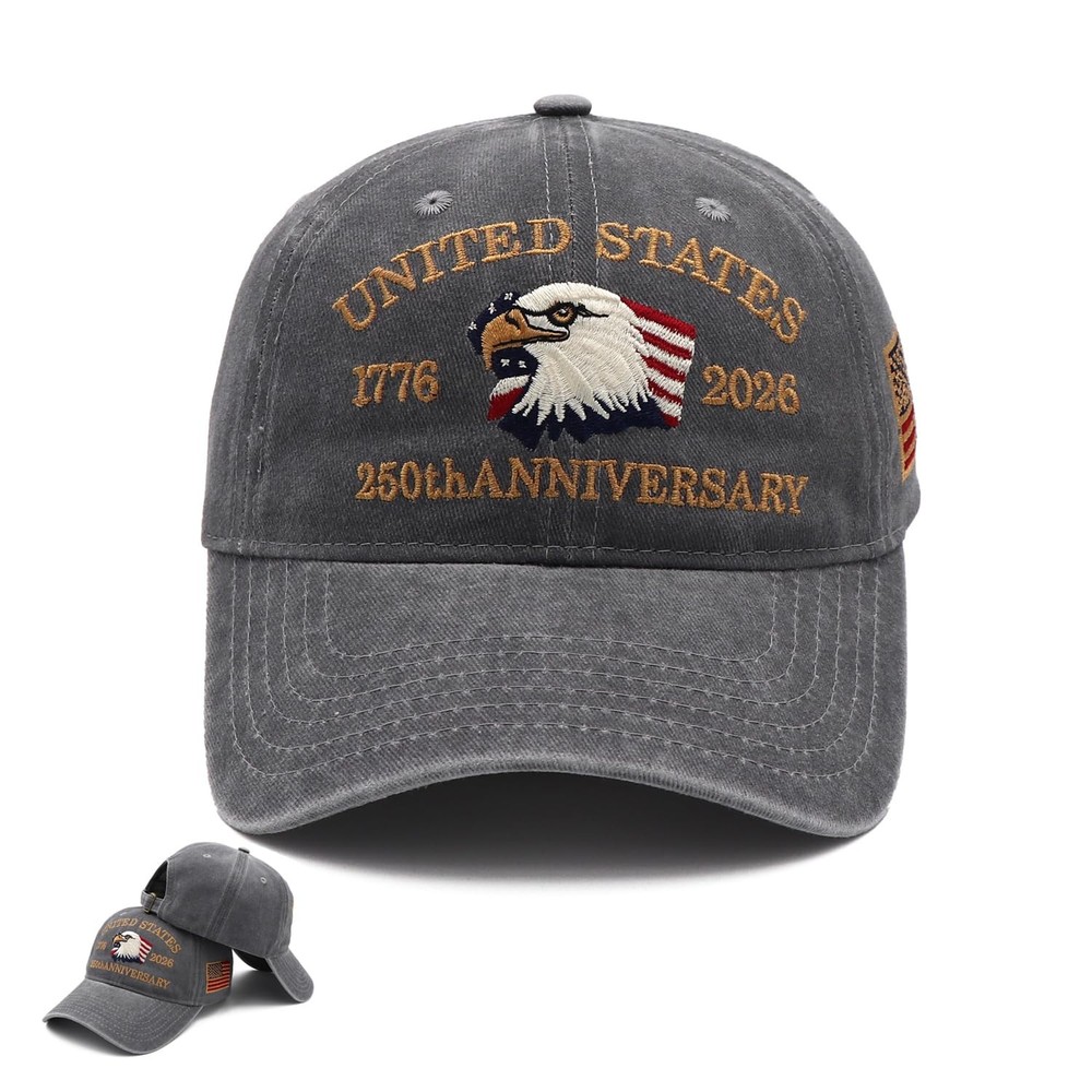 American Eagle Baseball Cap 250th Anniversary USA Hat Adjustable