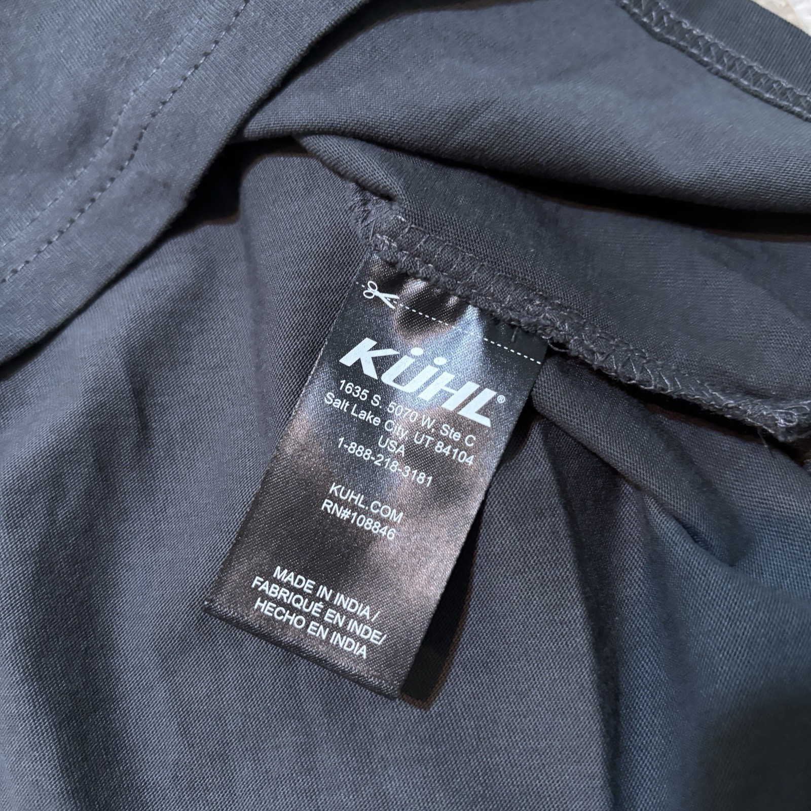 Kuhl Shirt Mens Large Grey Wildfibre Short Sleeve Tee Carbon 100% Cotton NEW gallery