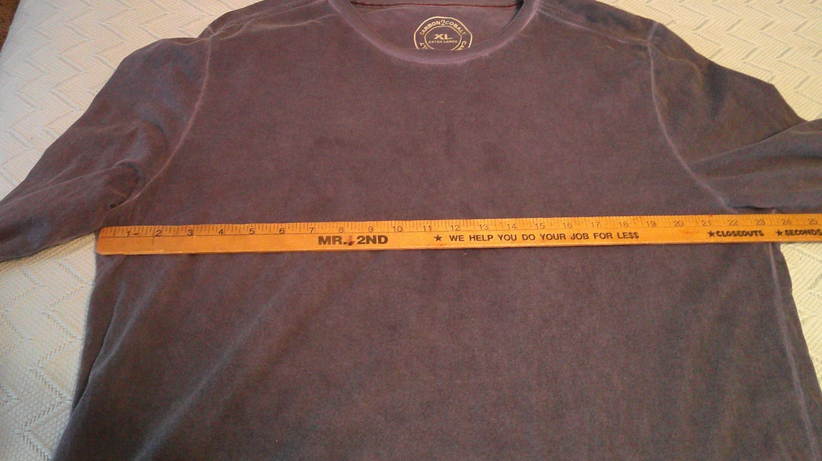 Carbon 2 Cobalt Mens Tee-Shirt Size XL Long Sleeve Crew Neck Blue Classic VGUC gallery