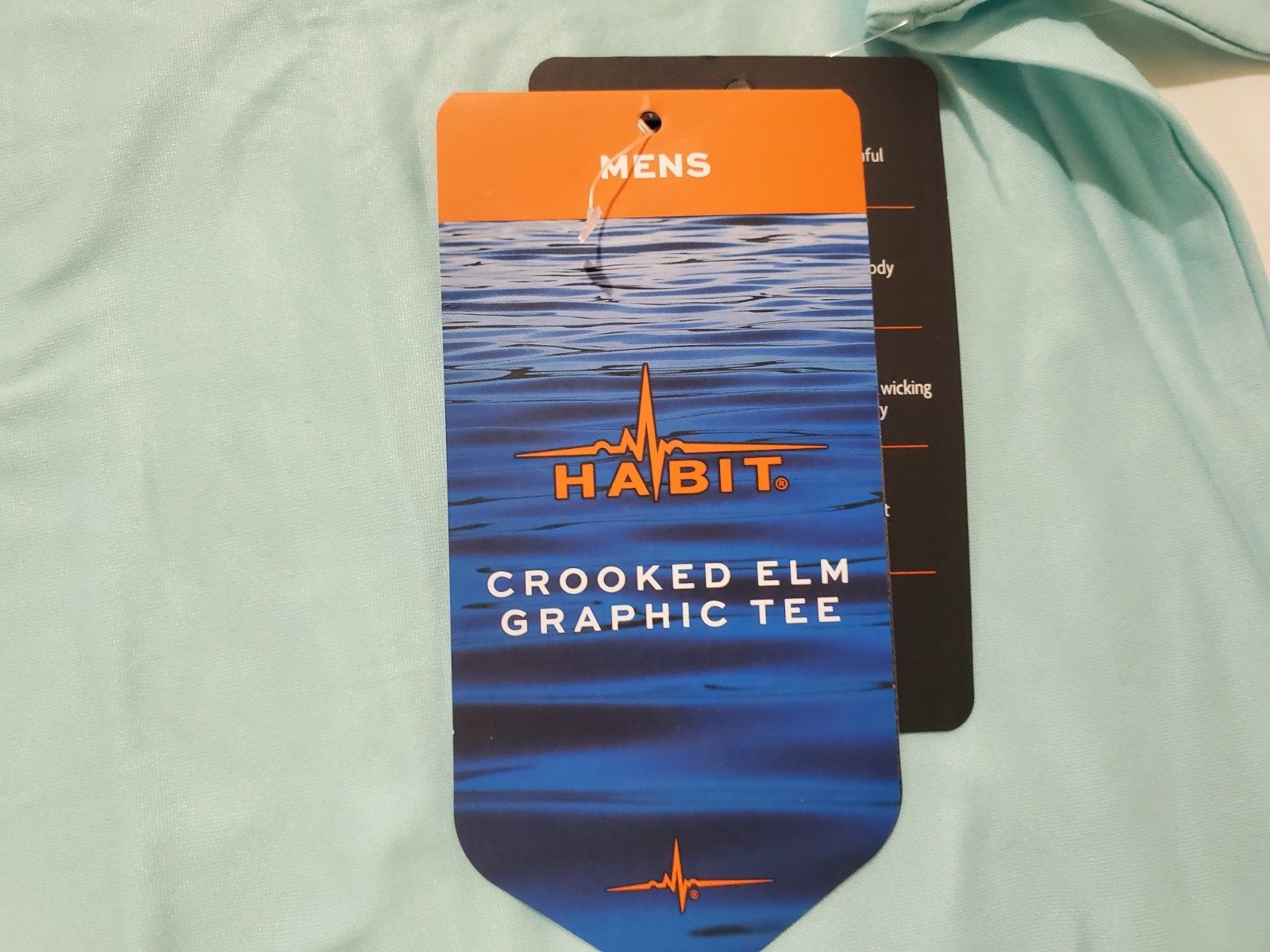 Habit Crooked Elm Graphic Tee Shirt Mens L Blue Long Sleeve NWT gallery