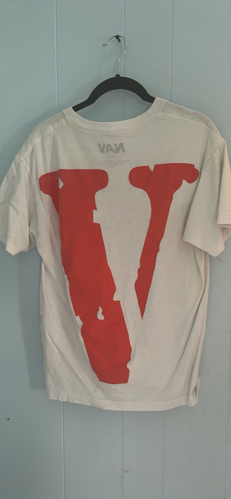 NAV Men’s M Bad Habits But Good Intentions Graphic Tee White Cotton flawless ! gallery