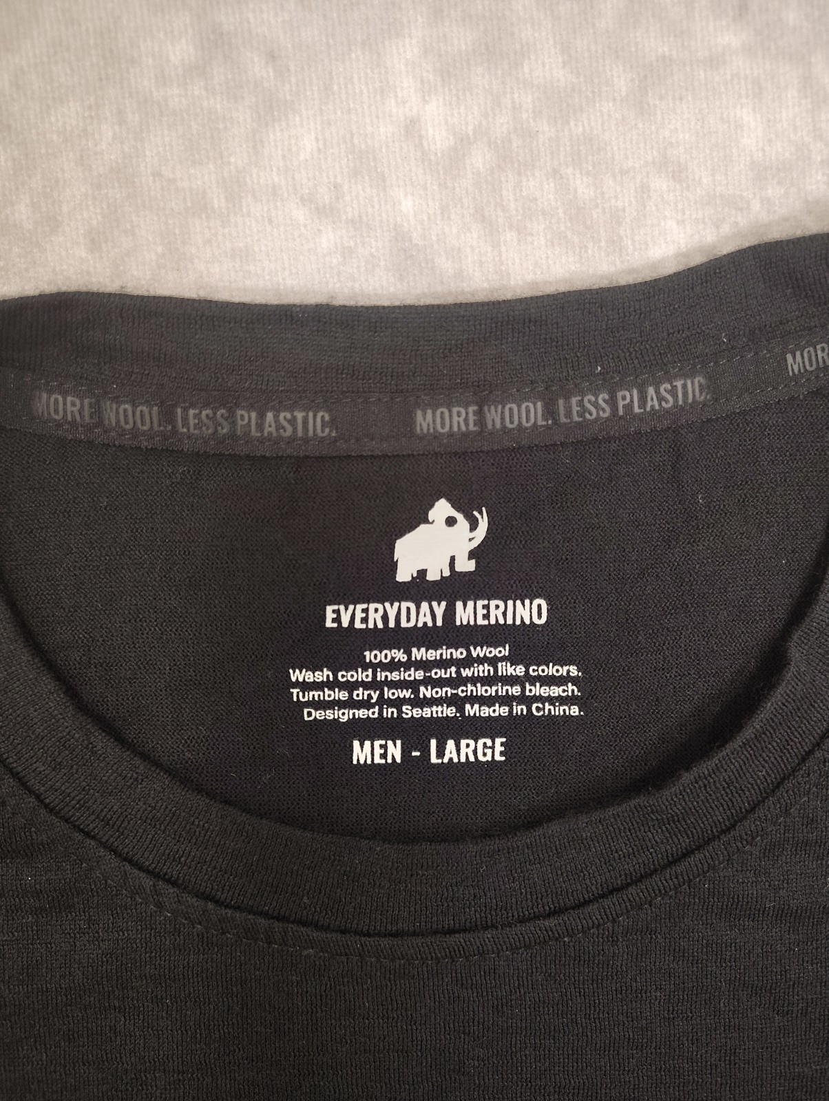Woolly Everyday Crew Tee Tshirt Mens Large 100% Merino Wool Performance Outdoor gallery