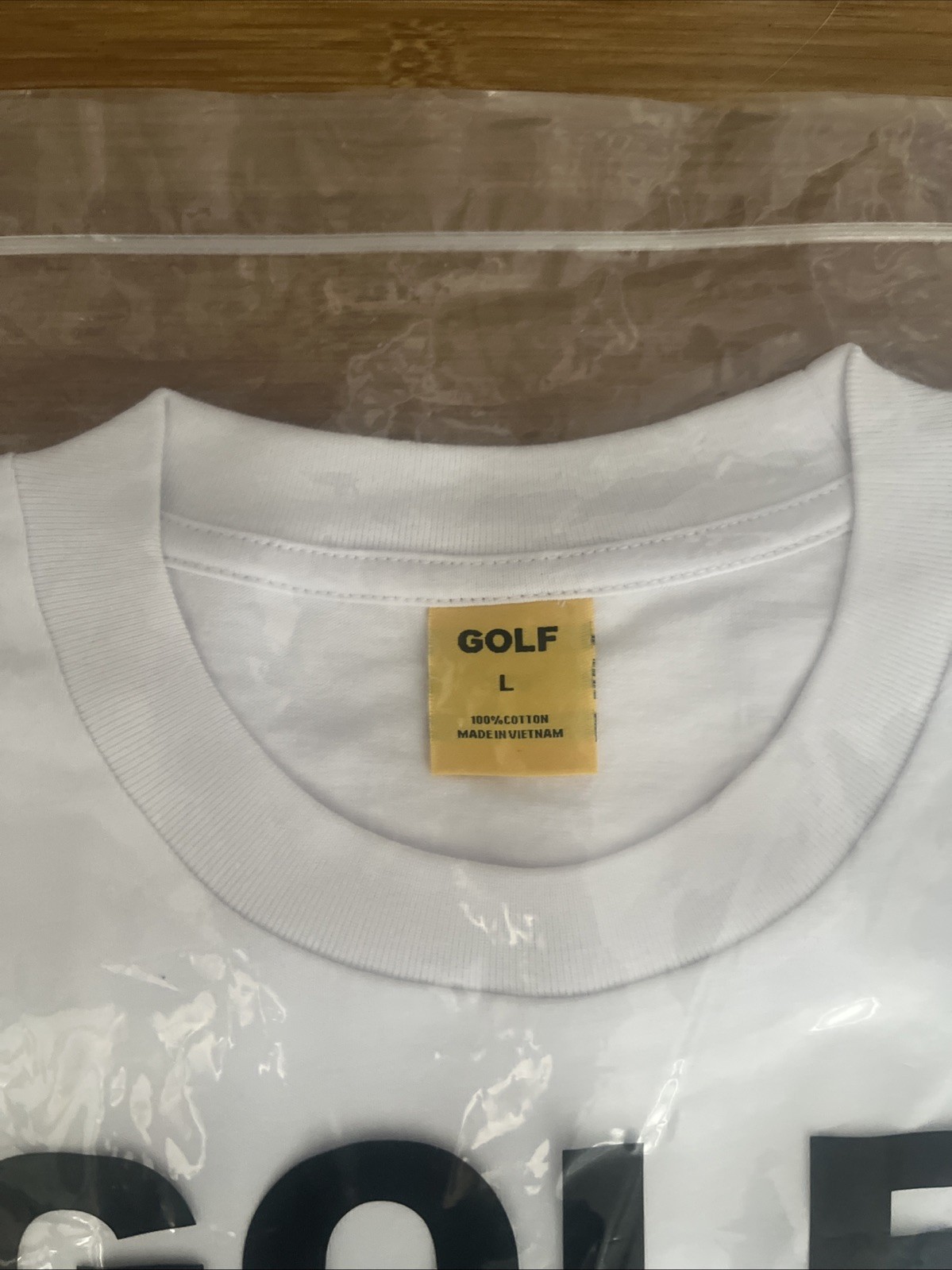 Golf Wang Logo Tee White/Navy SZ LG - Brand New gallery