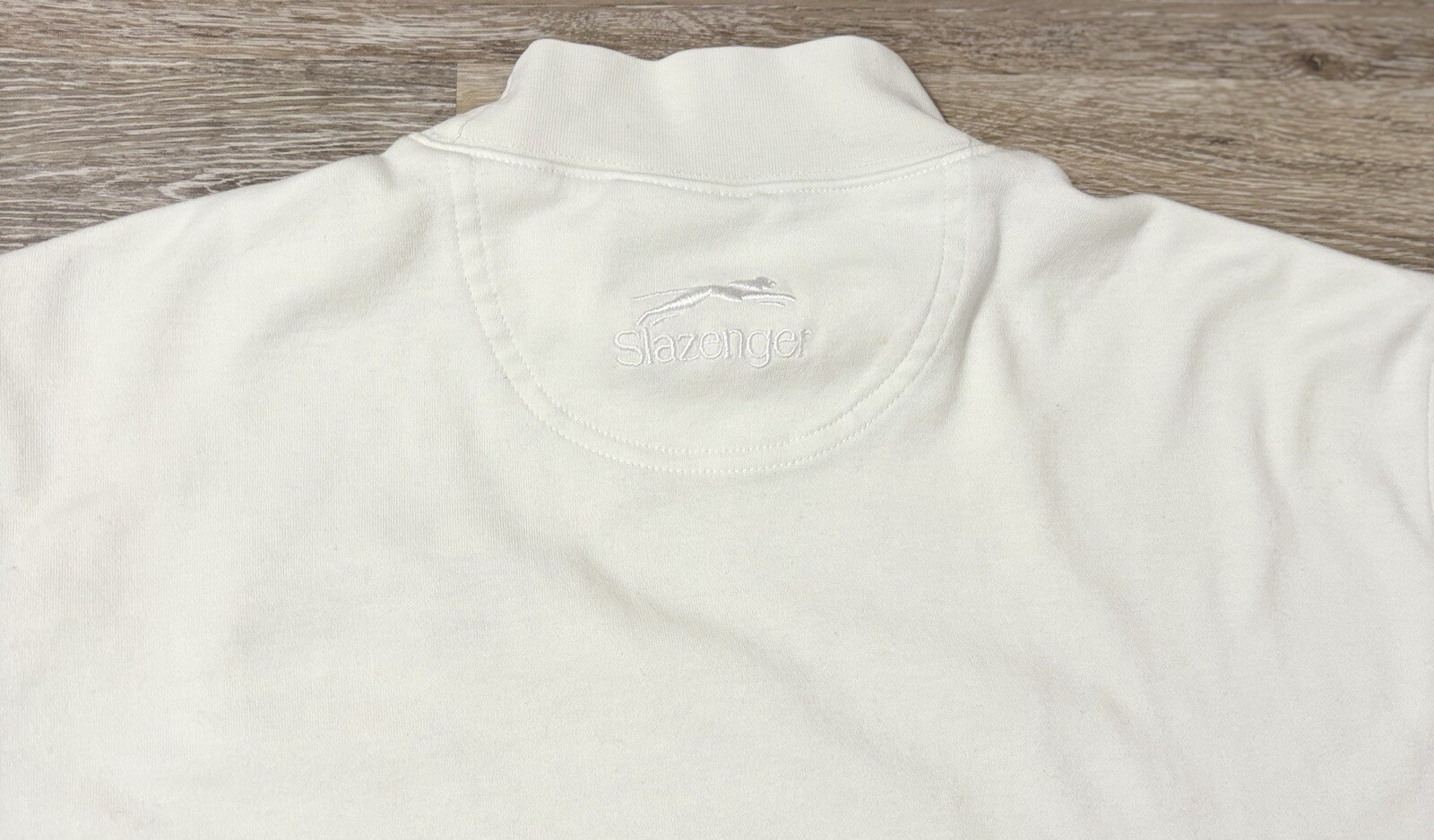 Vintage HALLMARK Long Sleeve Shirt Large Slazenger Cotton Spandex Mock Neck gallery