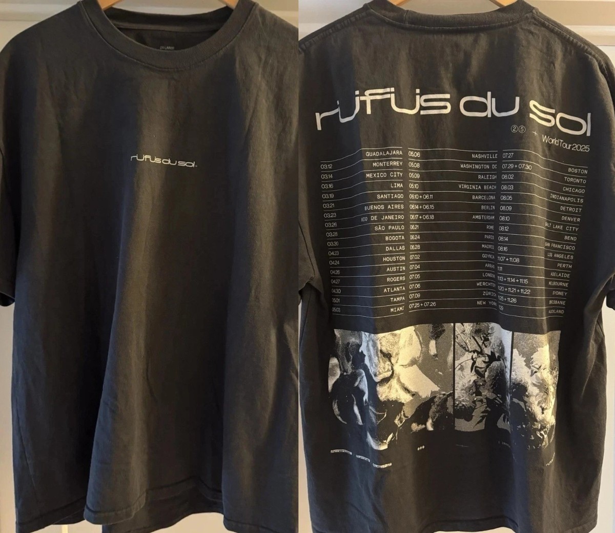 Rufus Du Sol Tour Merch 2025 Concert All Sizes T-shirt 20D1741 gallery