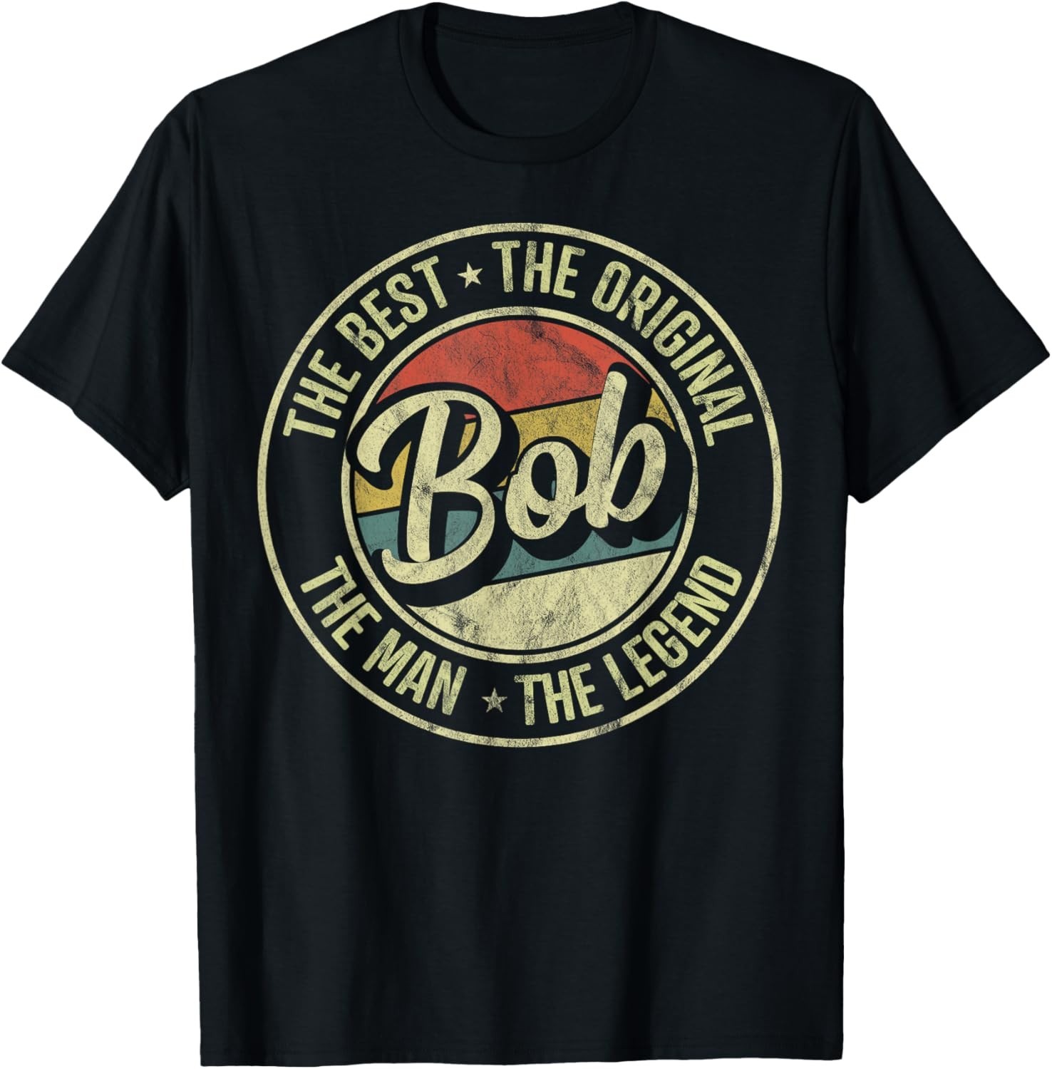 Funny Design Bob Personal Name First Name Retro Bob Funny Gift Unisex T-Shirt