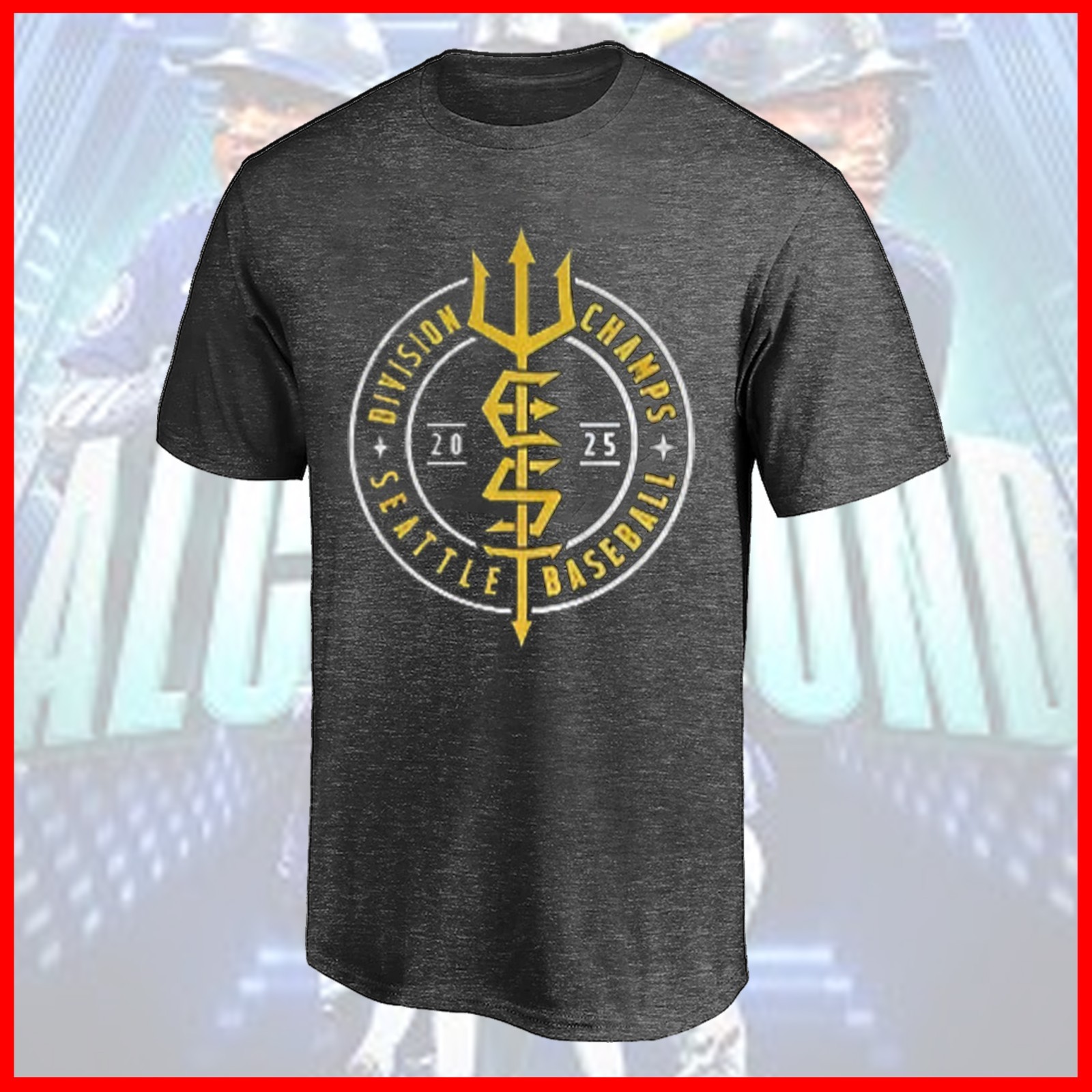 SALE 30%!!! Seattle Mariners 2025 AL West Division Champions All Size S-5XL gallery