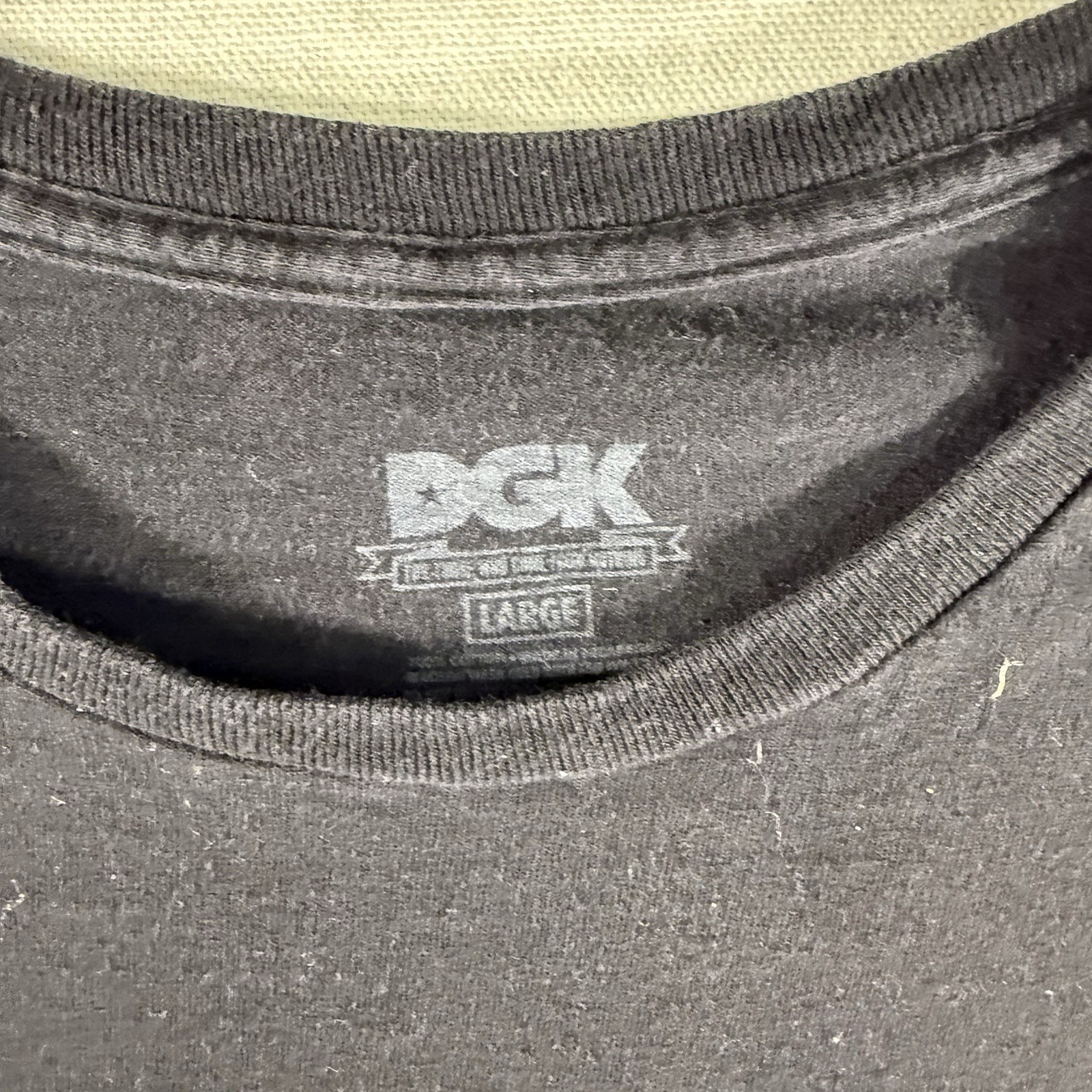 DGK Vintage T Shirt Black Size Large Cruiser Car Red Lettering Roses Skater gallery