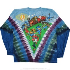 GRATEFUL DEAD-CASEY JONES-TIE DYE LONG SLEEVE 2 SDD SHIRT- M-L-XL-XXL Garcia