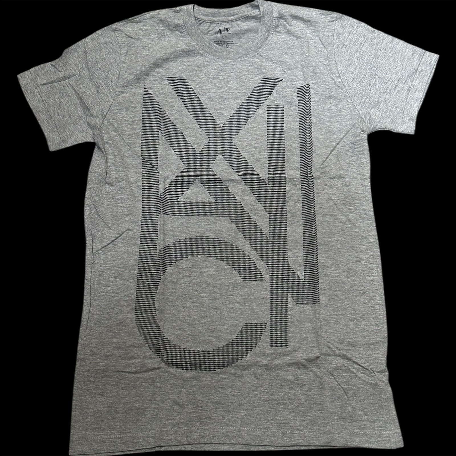 ARMANI EXCHANGE Heather Grey AX-10 Short Sleeve Slim Fit Designer T-shirt NWT gallery