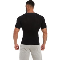 Men’s Gynecomastia Undershirt V-Neck Chest Compression Shirts Slim Body Shaper