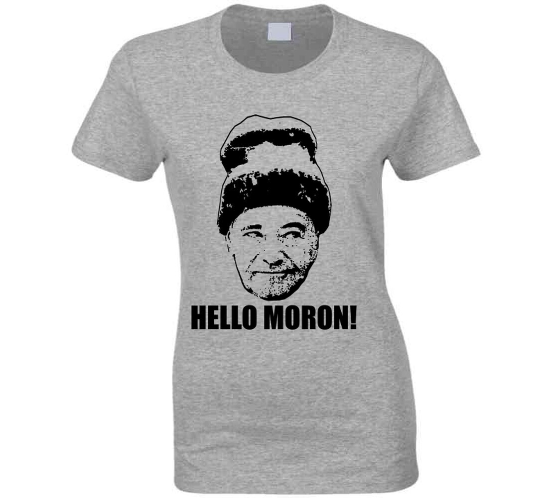 Grumpy Old Men Quote Hello Moron T Shirt gallery
