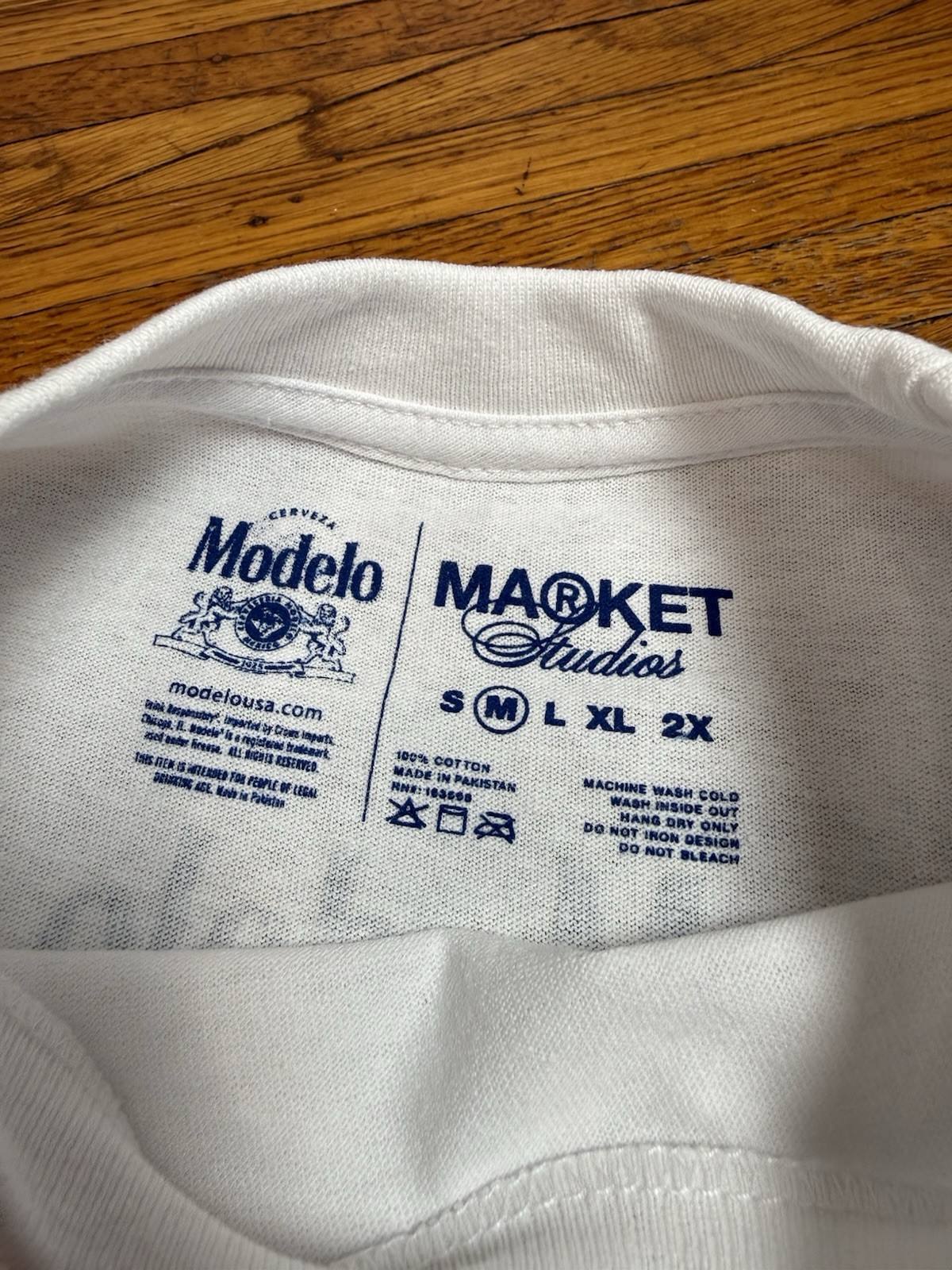 Modelo Market Street Collab Men's T-Shirt Size Medium Beer Graphic NWT Shirt gallery