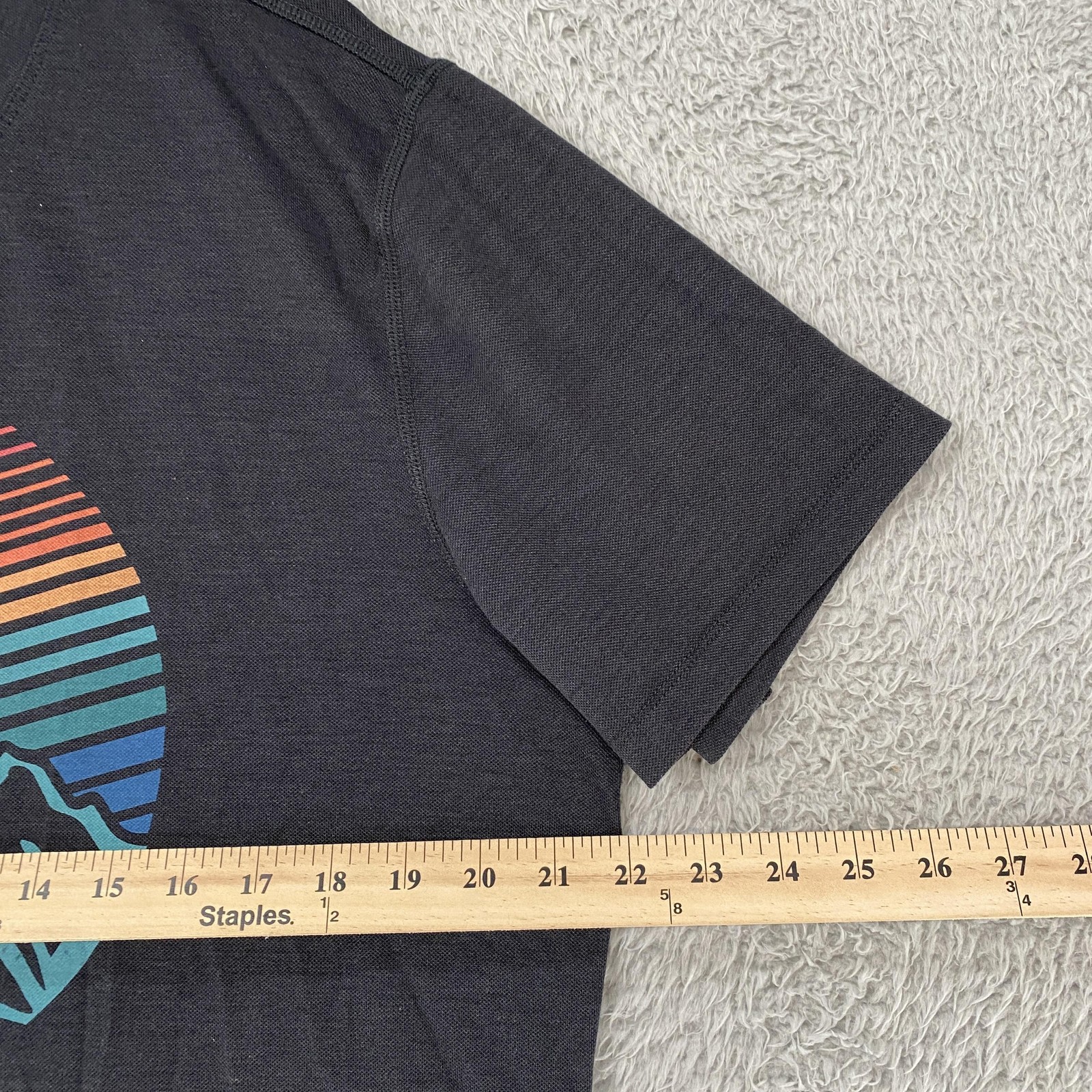 Marine Layer Air Tee Shirt Mens M/L Gray Mountain Sunset Graphic Outdoor Top gallery