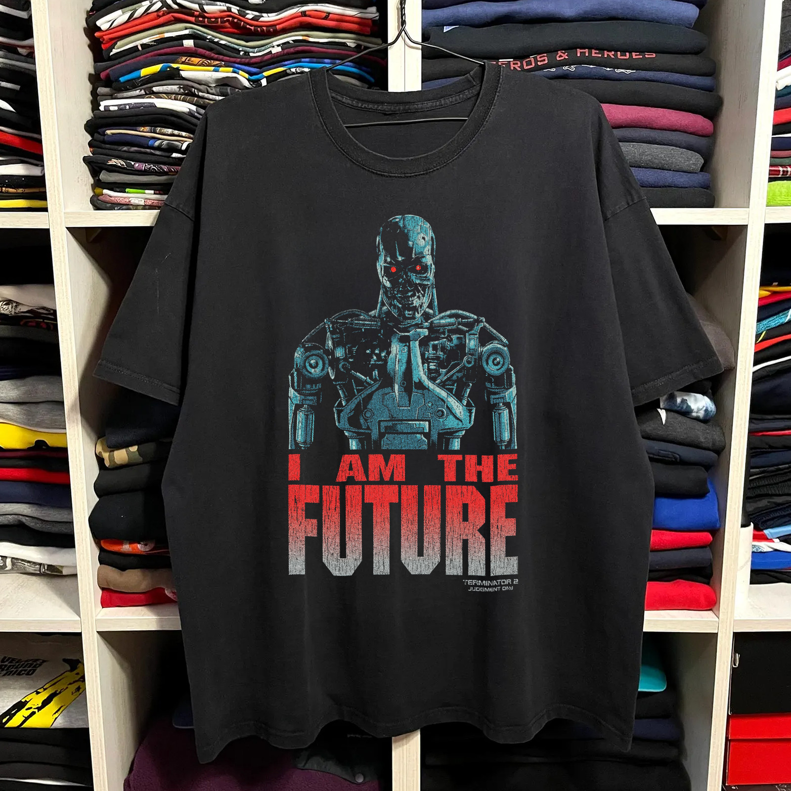 Terminator 2 Judgement Day Washed T-Shirt Black L