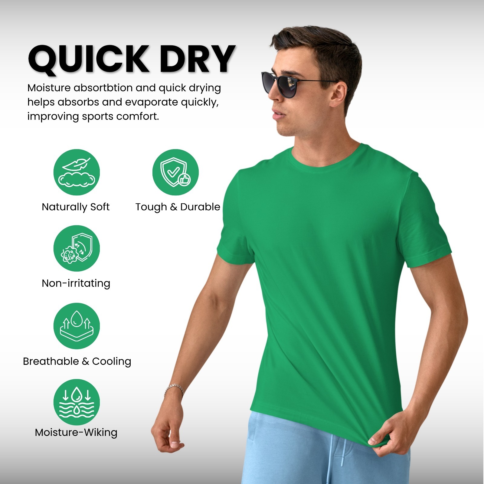 Heavy cotton plain t-shirt men crew neck blank short sleeves tee 1 Pack S-4XL gallery