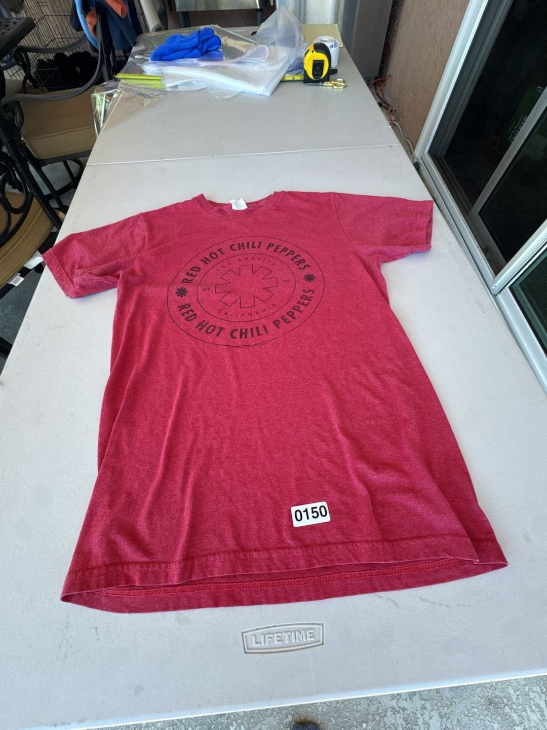 Red Hot Chili Peppers Los Angeles California Heather Red T-Shirt.