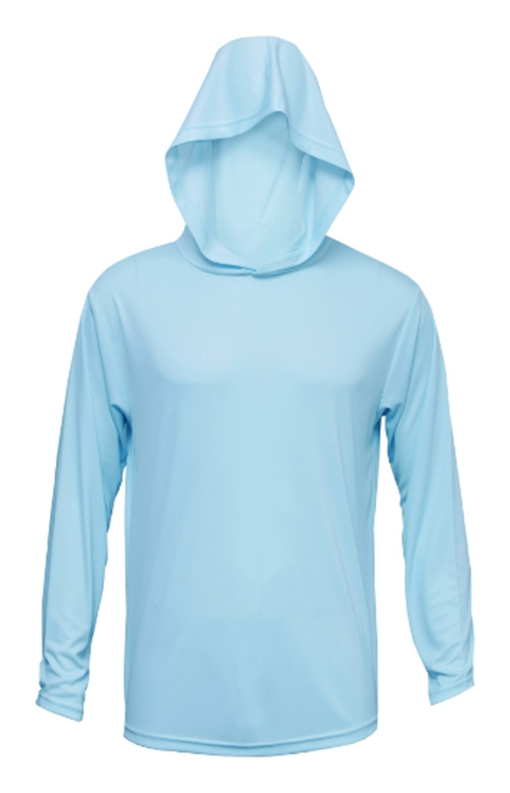 BAW Ice Blue Adult Xtreme-Tek Long Sleeve Hood Shirt gallery