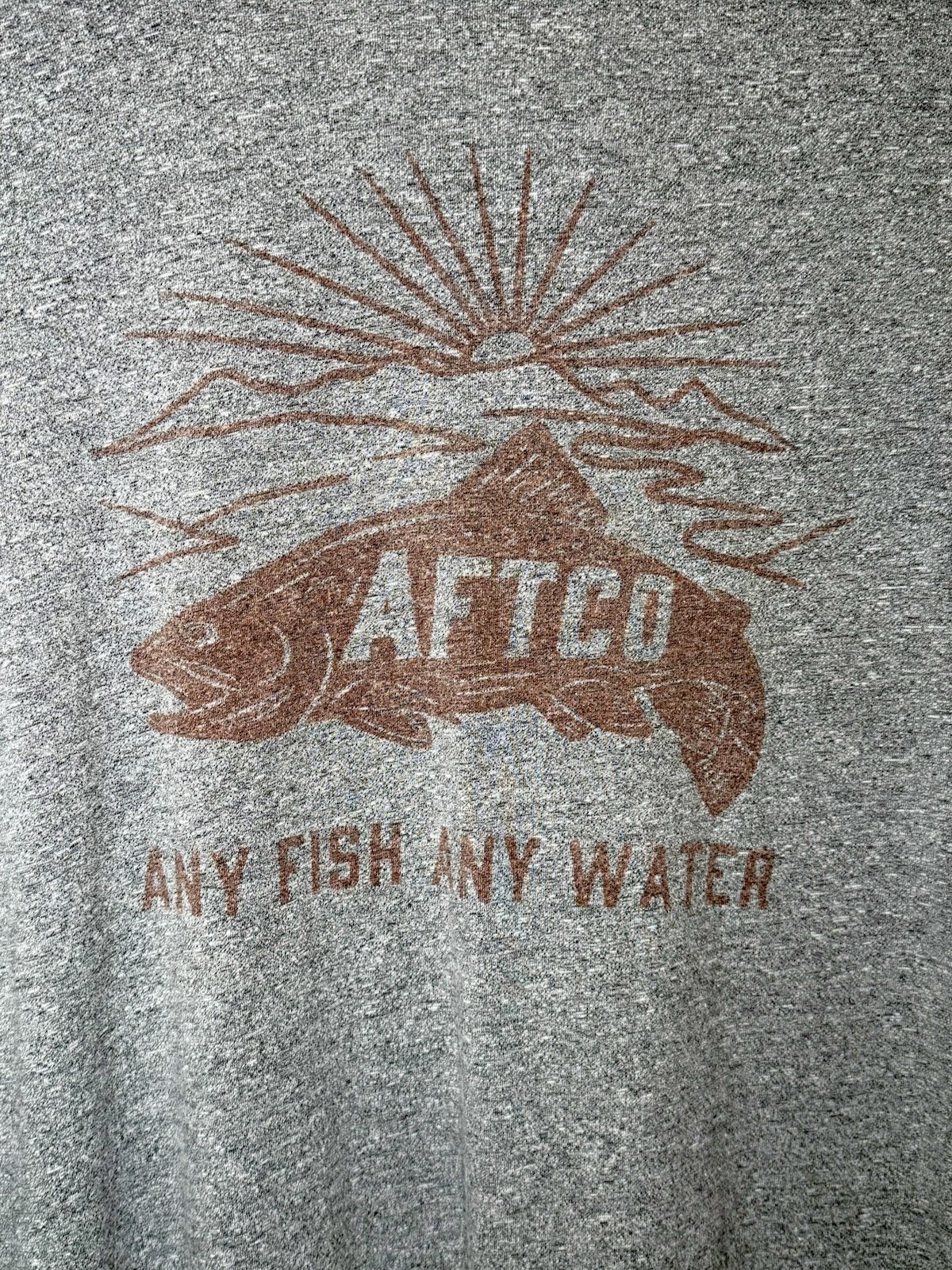 AFTCO Any Fish Any Water L/S Fishing Shirt / Heather Gray / Men’s Size XXL gallery