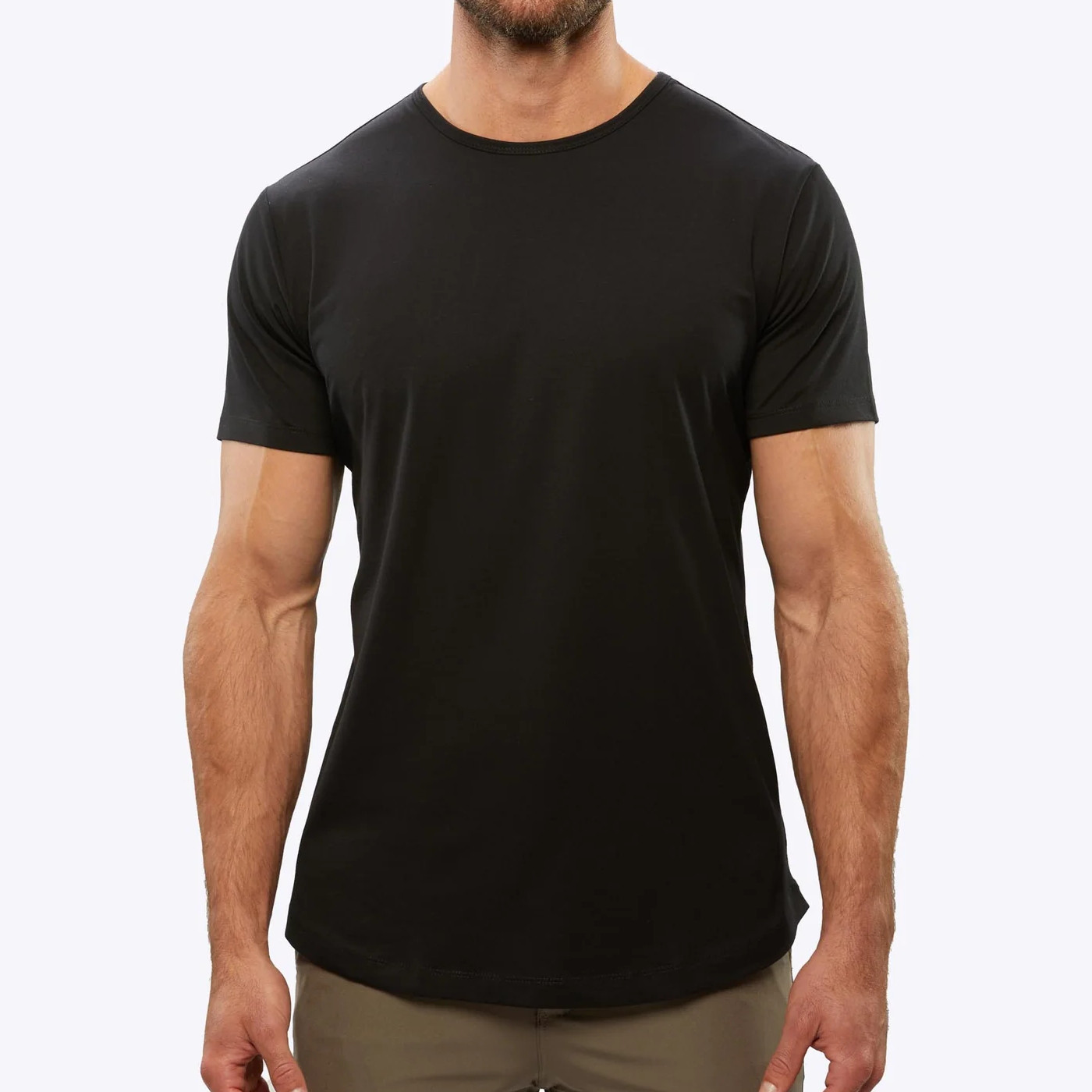 CUTS AO Curve-Hem Tee - Men's Medium - Black gallery