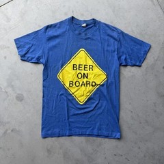 Vintage 80s “Beer On Board” Single Stitch T-Shirt