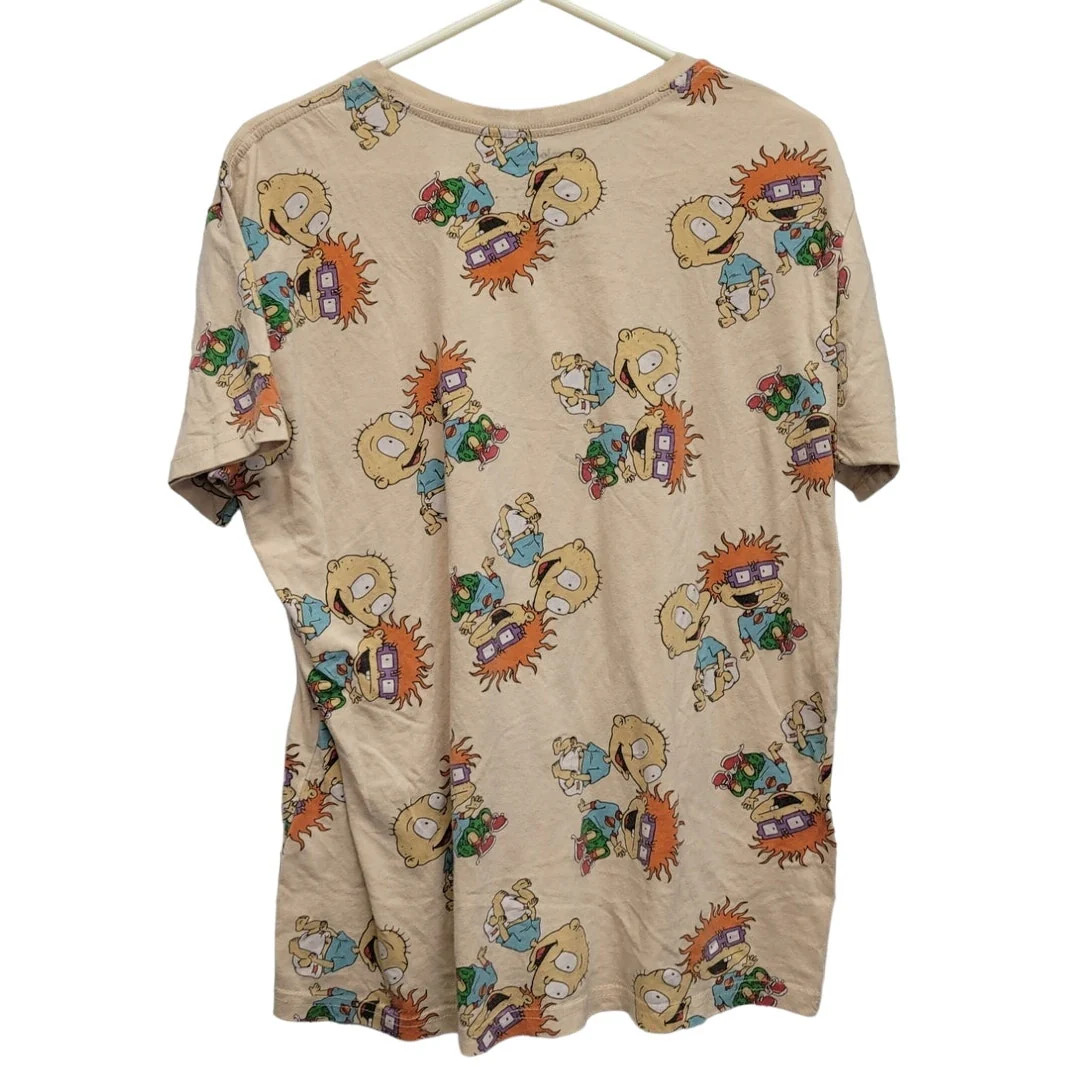 Nickelodeon Mens Large PolyCotton Rugrats Short Sleeve Crew Neck Tee Shirt gallery