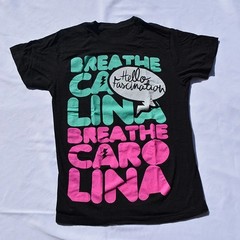 Hot Breathe Carolina Electropop Black T-shirt S to 4XL