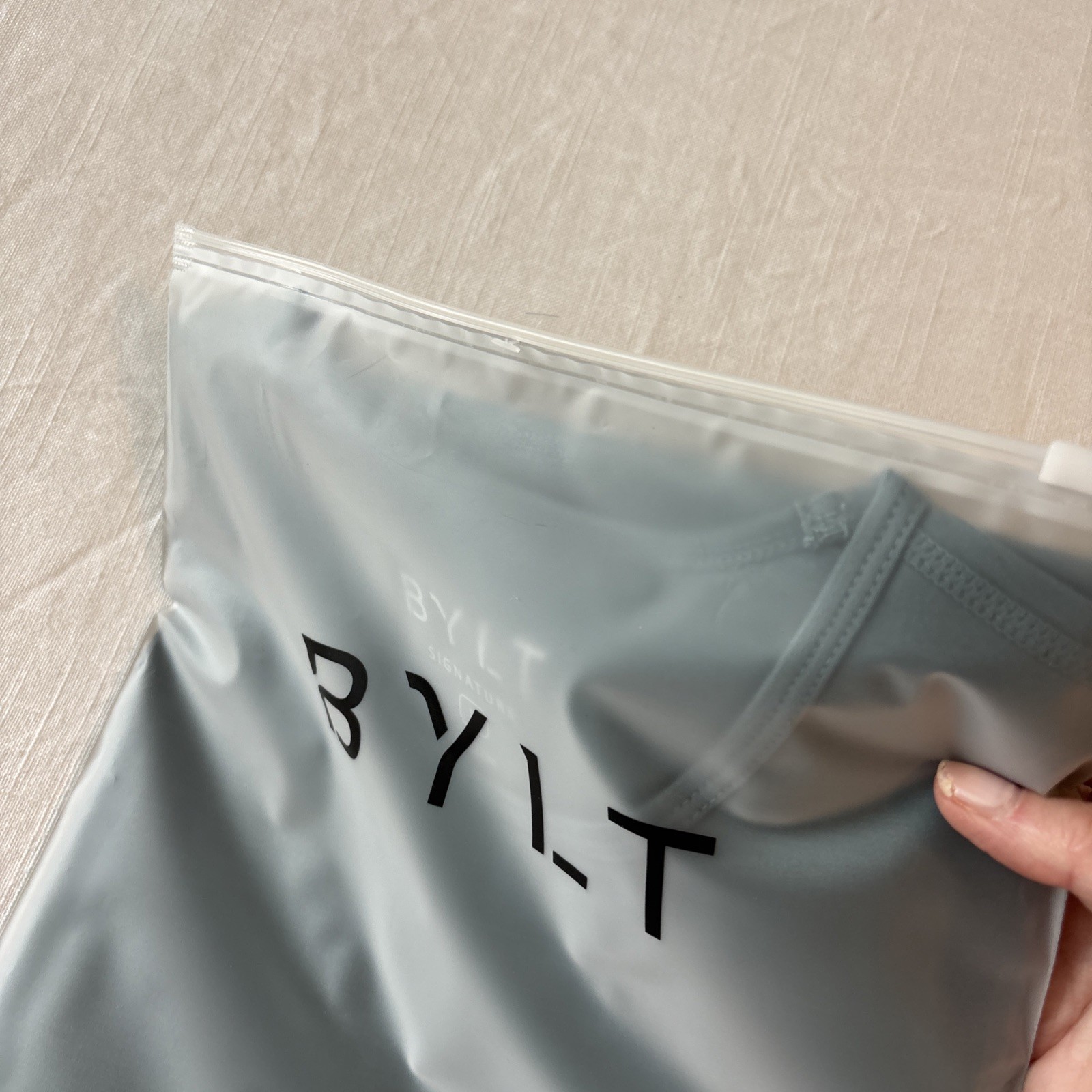 BYLT Signature Basics Men's S/S Blend, Size Medium Drop Cut Shirt NWT Dusty Teal gallery