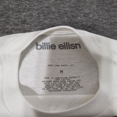 Billie Eilish Shirt White Graphic Tee T-Shirt Size Medium