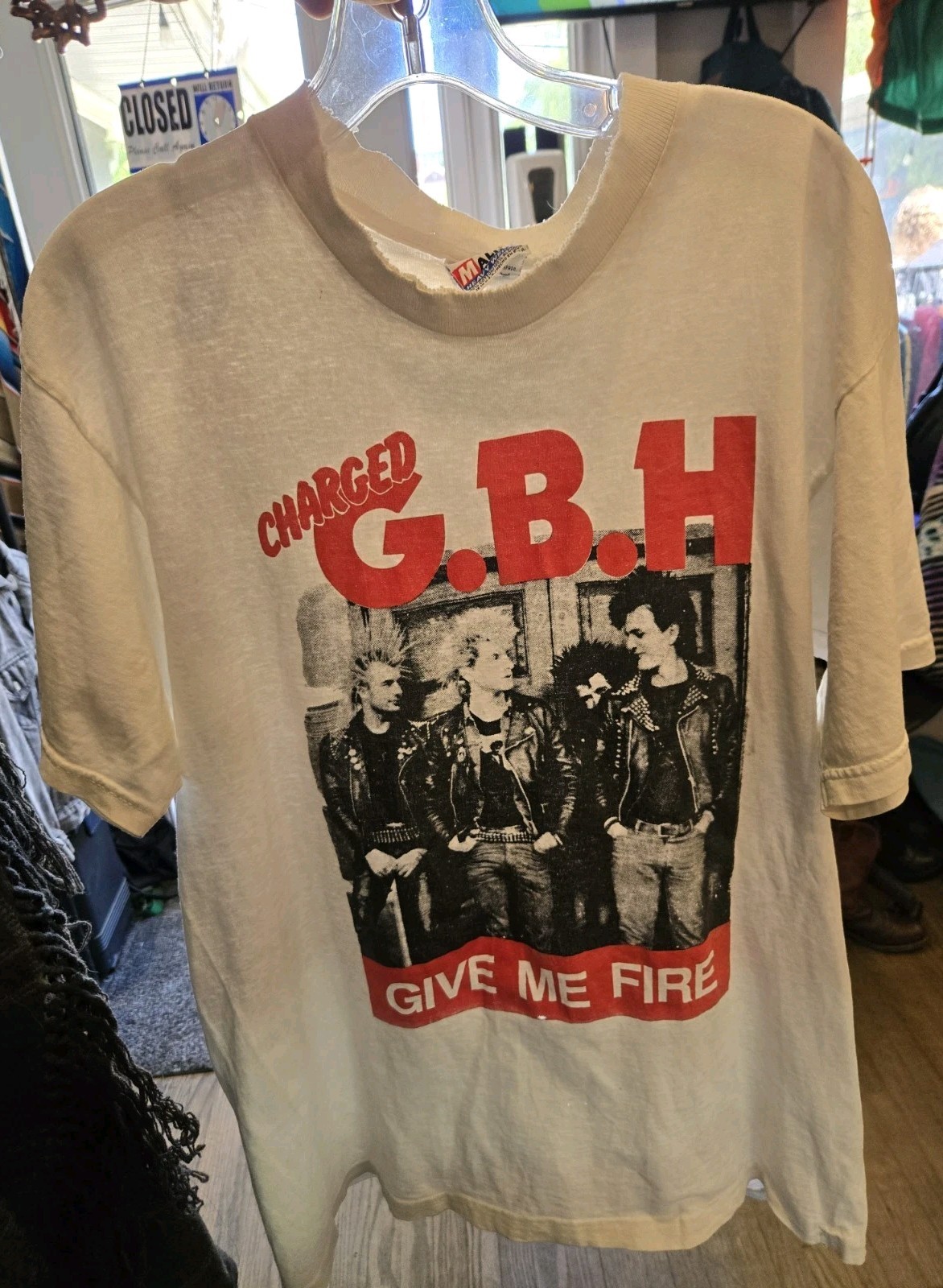 Vintage GBH Shirt Large 90s Give Me Fire gallery