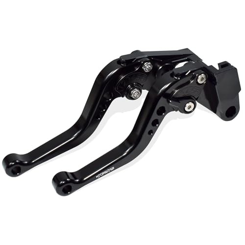 MTCRIGHTER Short Brake Clutch Lever Set Compatible with Yamaha R9 YZF-R9 Black