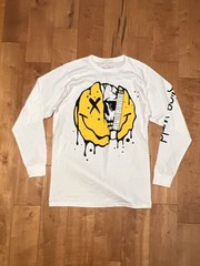 Juice WRLD Melting Smile Skull Graphic Long Sleeve T-Shirt