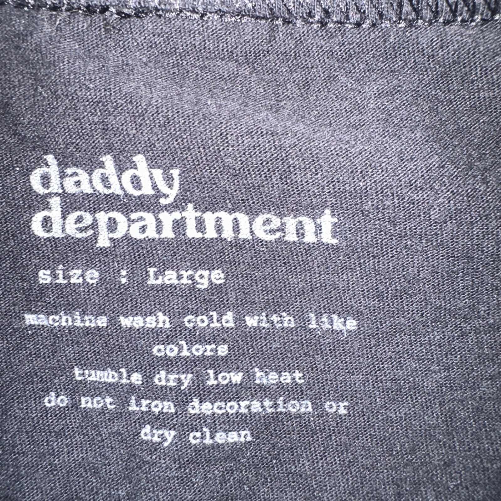 Daddy Department Tank Top Large Gently worn Cotton blend no fabric tag gallery