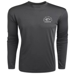 Costa Del Mar Men’s Tech Tarpon Performance Long Sleeve Shirt, Gray, X-Large
