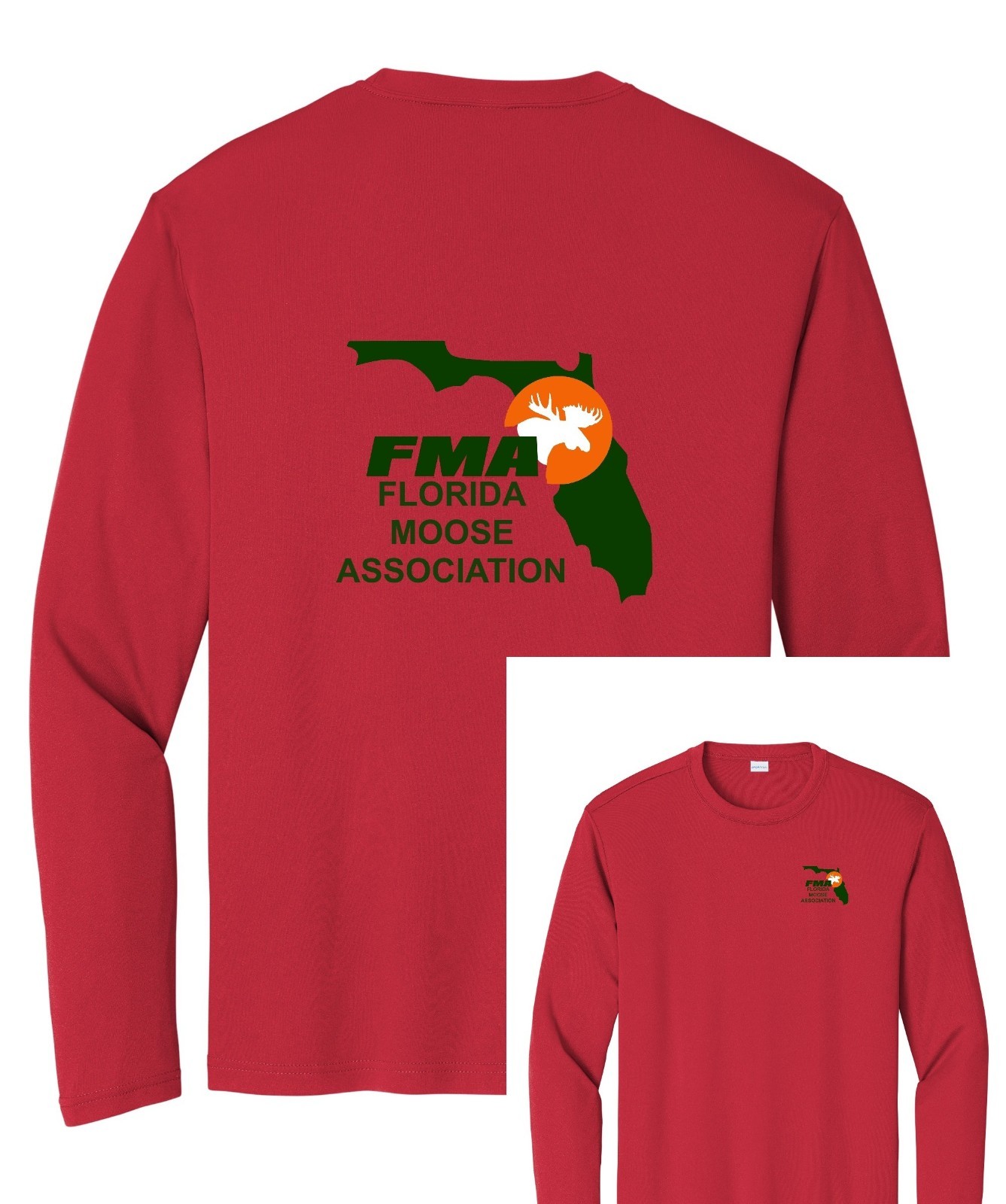 Florida Moose Association Sport Tek FMA long sleeve t shirt unisex ST350LS gallery