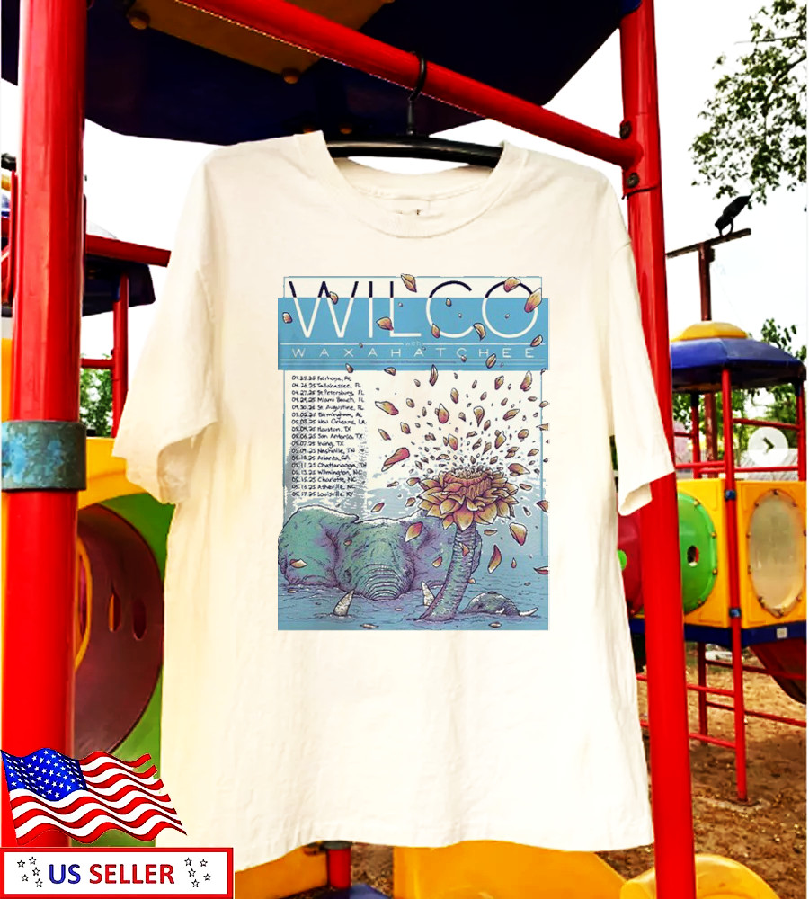 Wilco Waxahatchee Spring Tour 2025 Dates Elephant Blowing The Flower T- shirt BL gallery