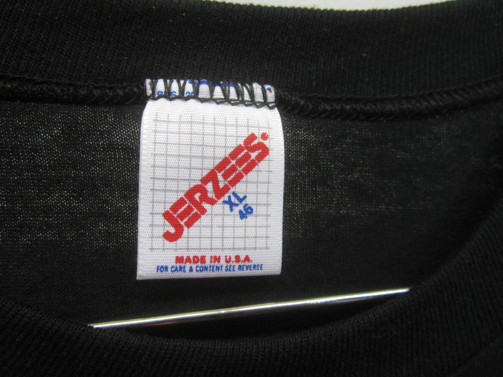 NWOT Jerzees Joke T-Shirt black 50/50 poly/cotton sz XL 46 made in USA gallery