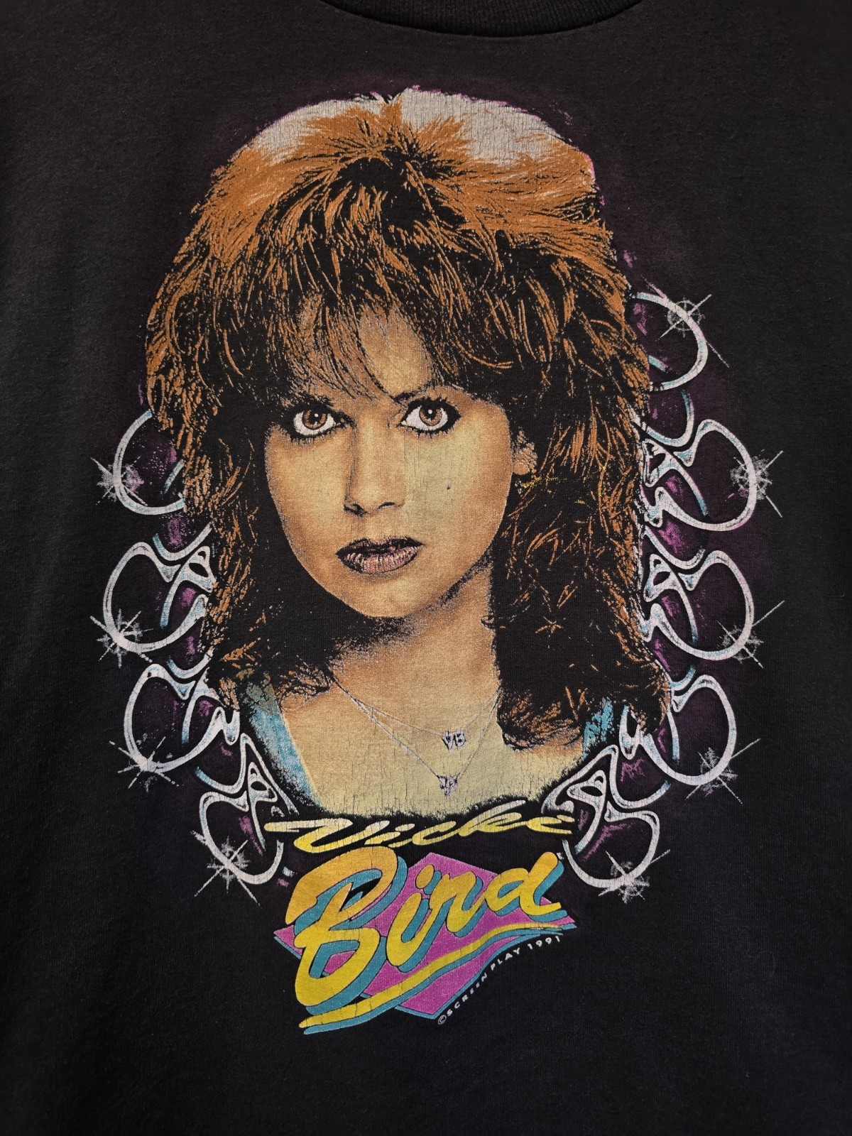 Vtg 90s Vicki Bird Cropped T Shirt L 1991 Country Music Best gallery