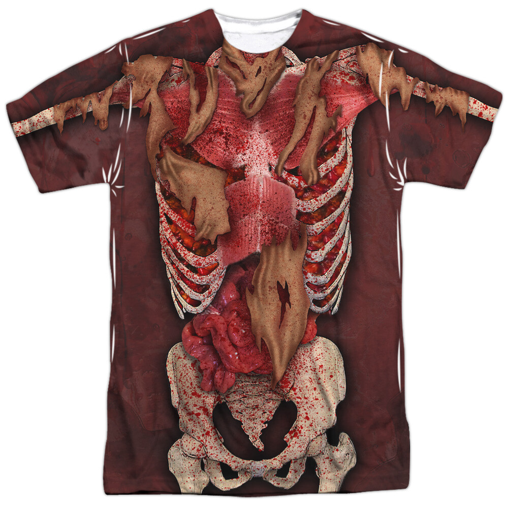 Skinny Unisex Adult Halloween Costume T Shirt (Front/Back), S-3XL gallery