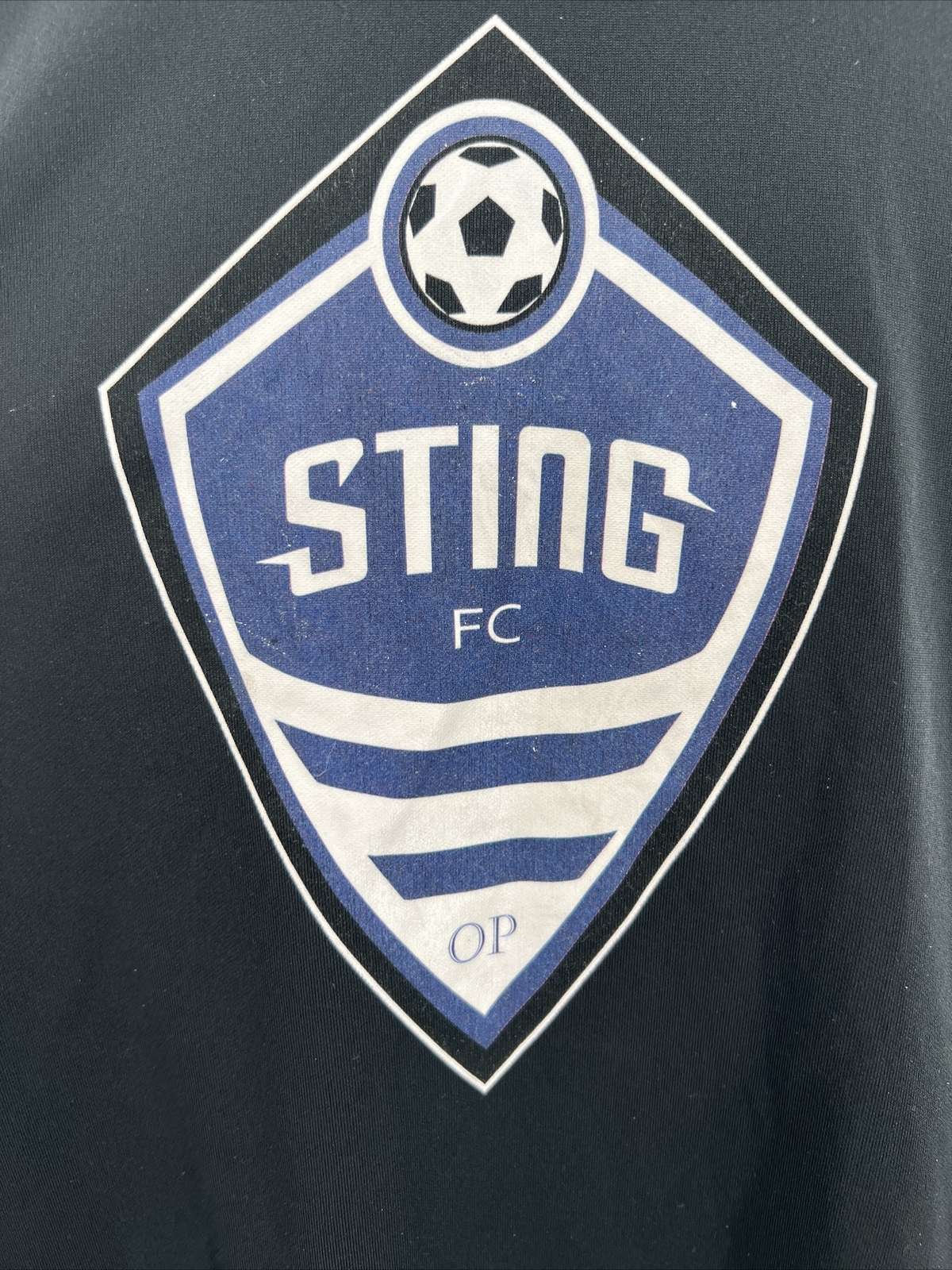 BLACK Augusta Sportswear Mens Short Sleeve T-Shirt STING LOGO SOCCER SZ 2XL NEW gallery