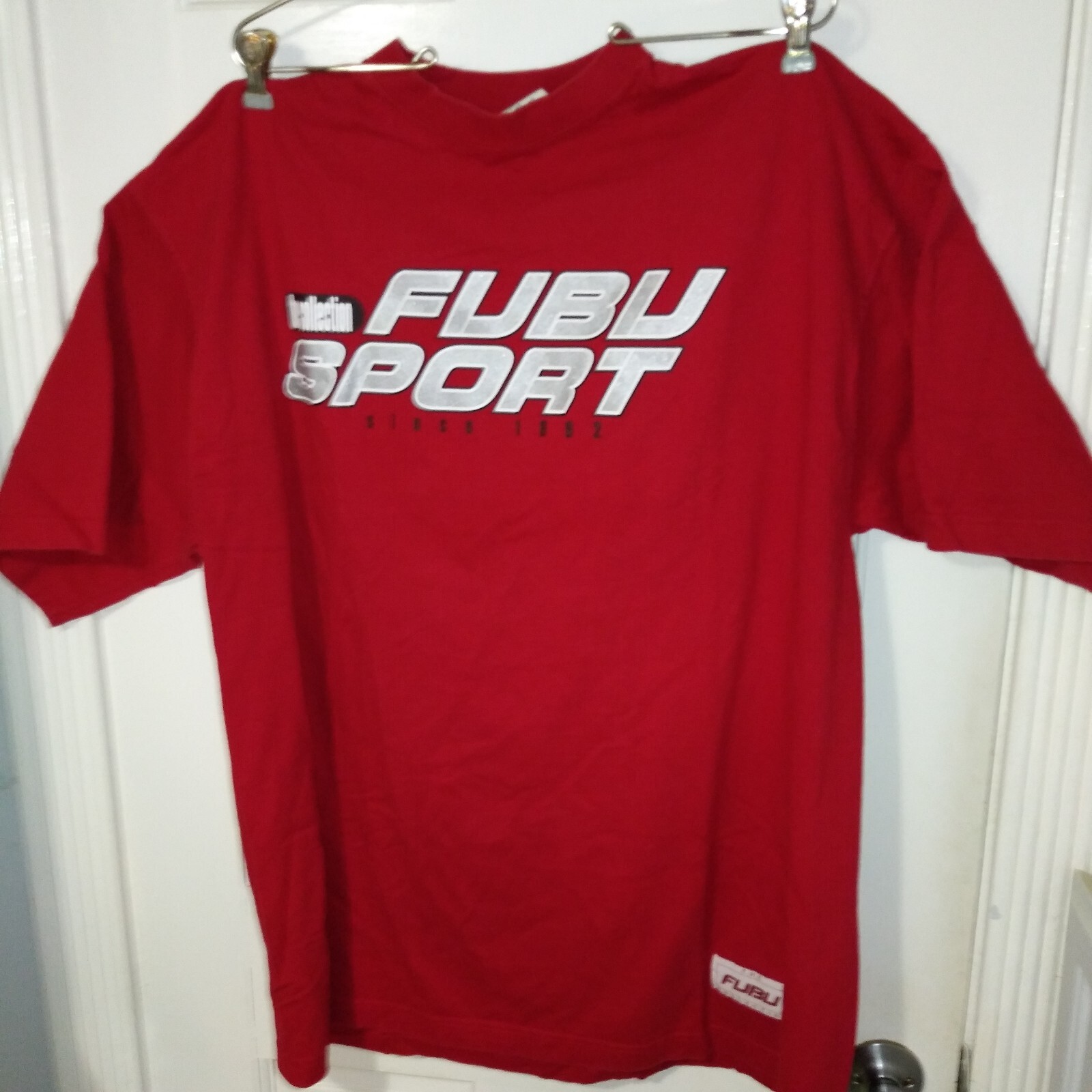 Fubu Old School Mens Hvy T Shirt Size XL See Measurement (Big) Sport Col. Red