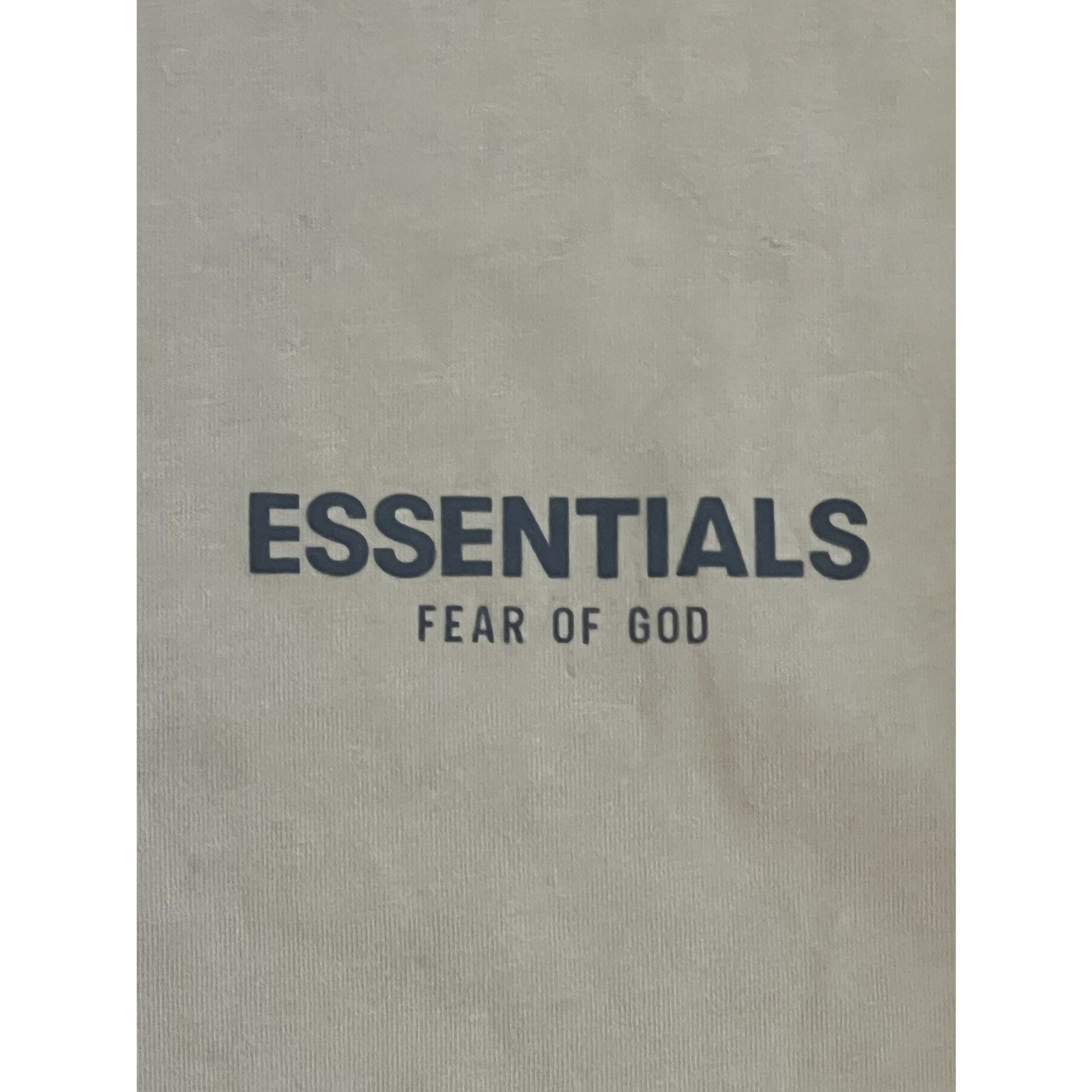 Fear of God Essentials Tan Beige Long Sleeve Tee Neutral Chest Logo Men's Small gallery
