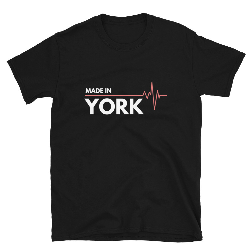 Made In York UK United Kingdom Place Of Birth T-Shirt gallery