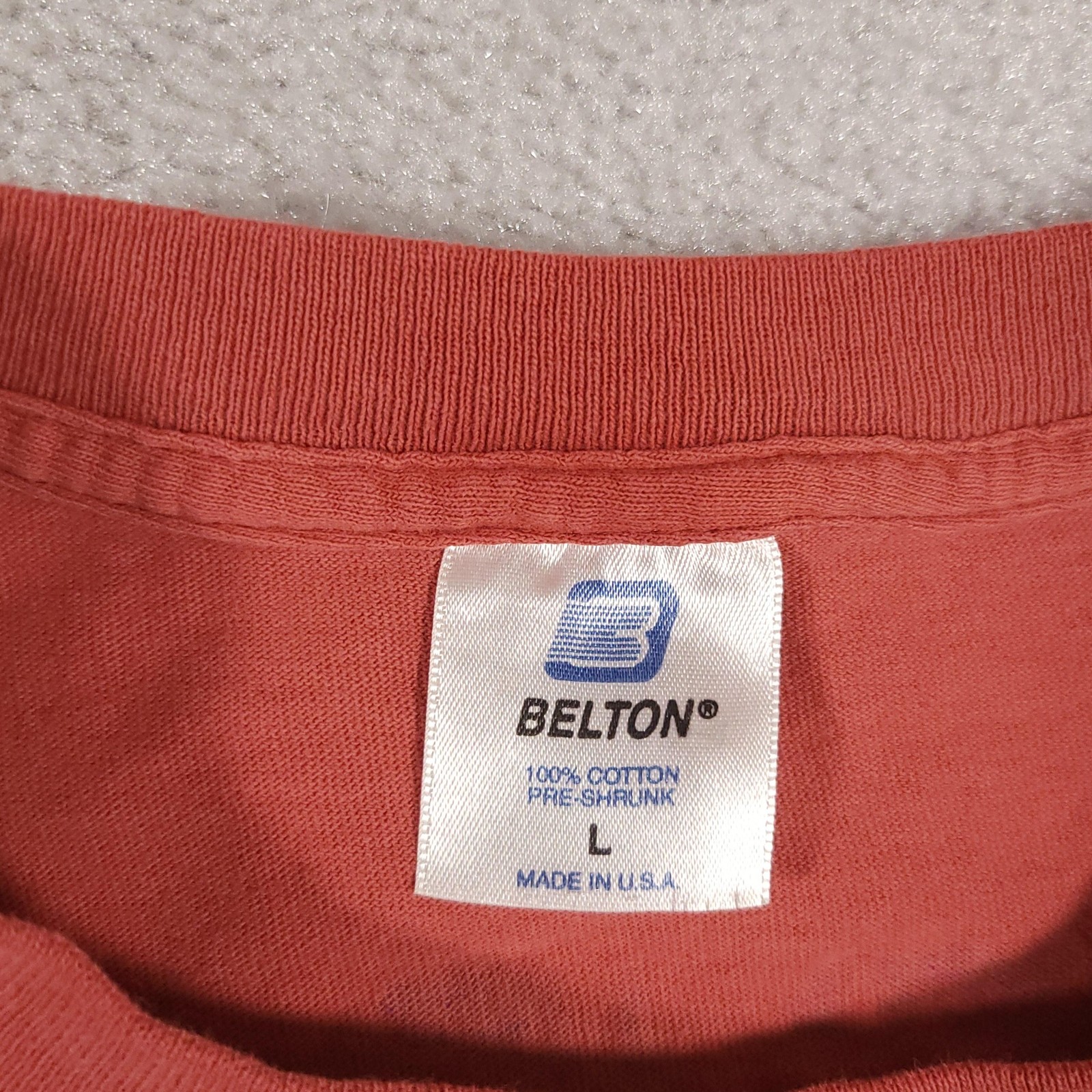 Vintage Big Ball Sports Shirt Mens Large Belton Made USA Baseball Graphic 90s Te gallery