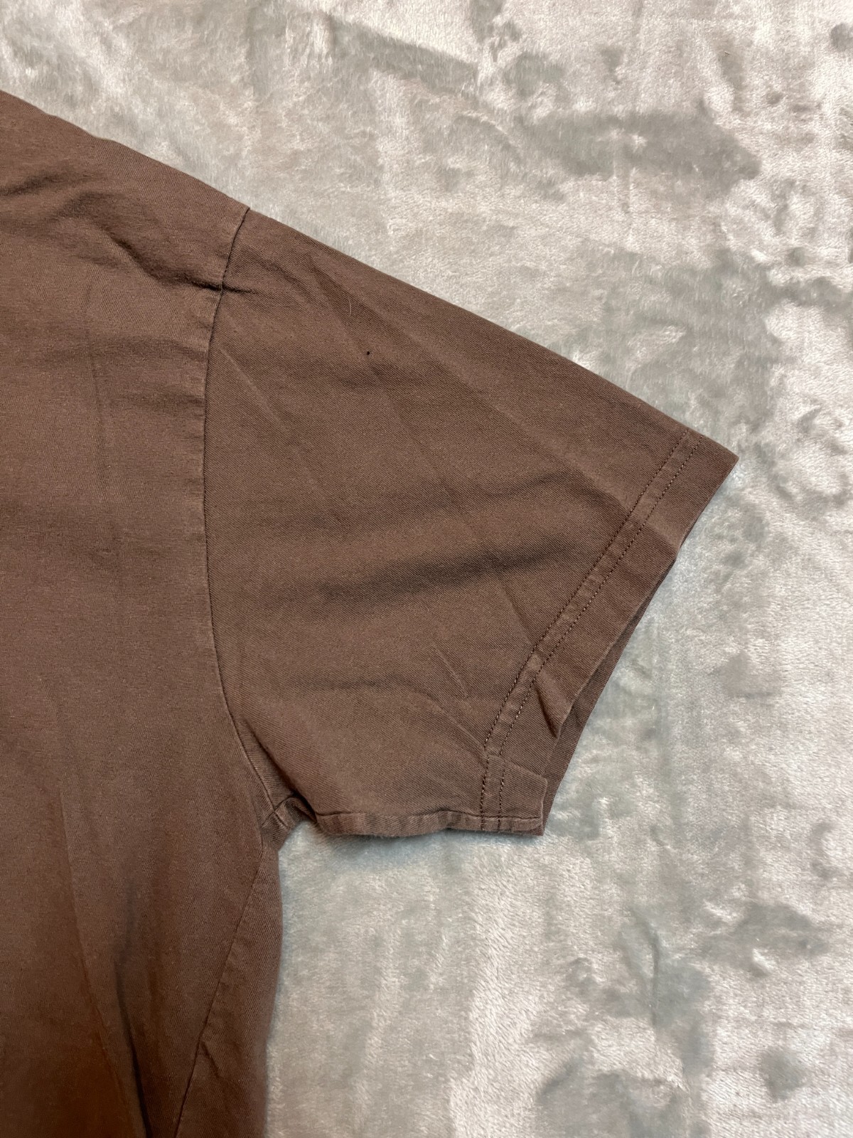 Dime Classic Streetwear T-Shirt Embroidered Logo Extra Large Brown Relaxed Fit gallery