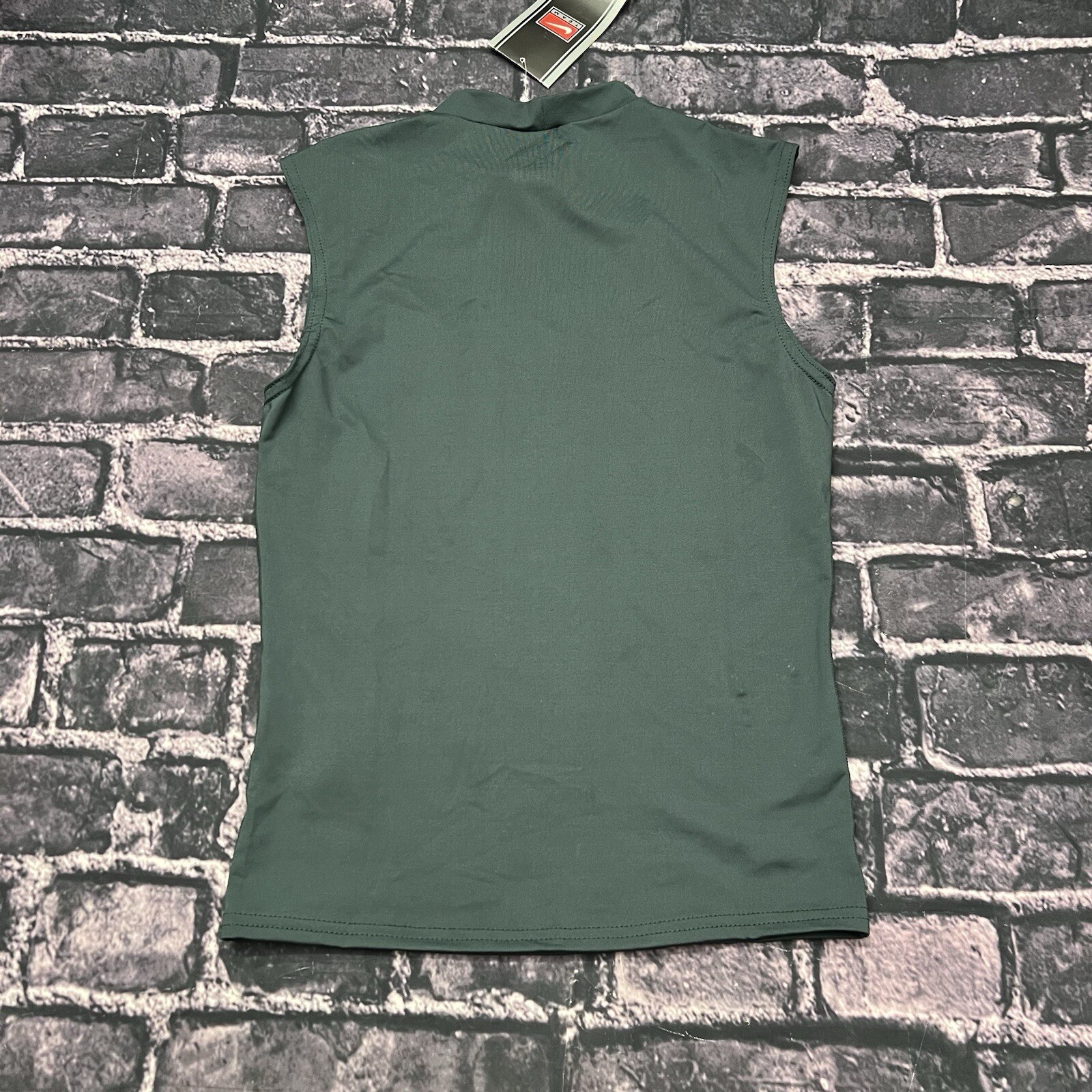 Nike Pro NFL Football Dri-Fit Sleeveless Shirt Men's XL Skin Tight Green NEW gallery